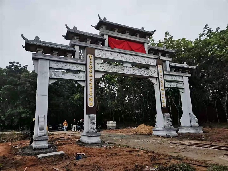 景區(qū)石牌坊門樓設(shè)計(jì)制作安裝與一體嘉祥海鑫石業(yè)有限公司